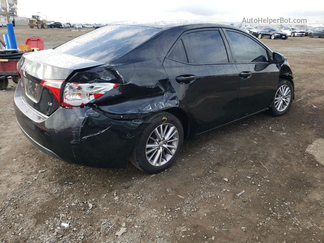 2015 Toyota Corolla L Black vin: 5YFBURHE0FP315400