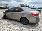 2015 Toyota Corolla L Tan vin: 5YFBURHE0FP342967