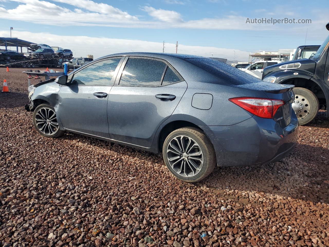 2015 Toyota Corolla L Угольный vin: 5YFBURHE0FP355282