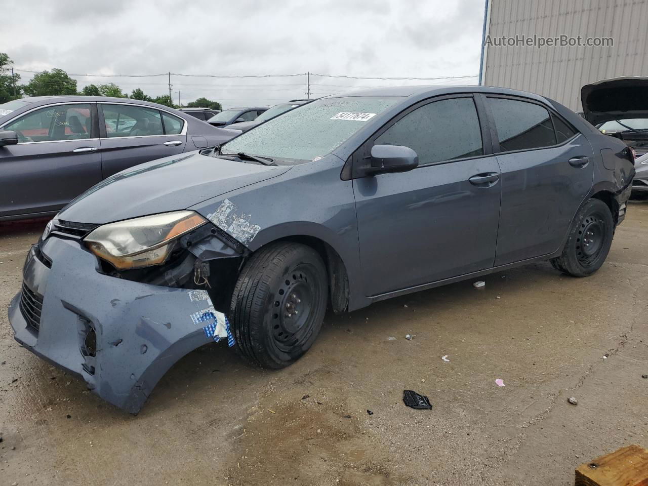 2016 Toyota Corolla L Gray vin: 5YFBURHE0GP400643