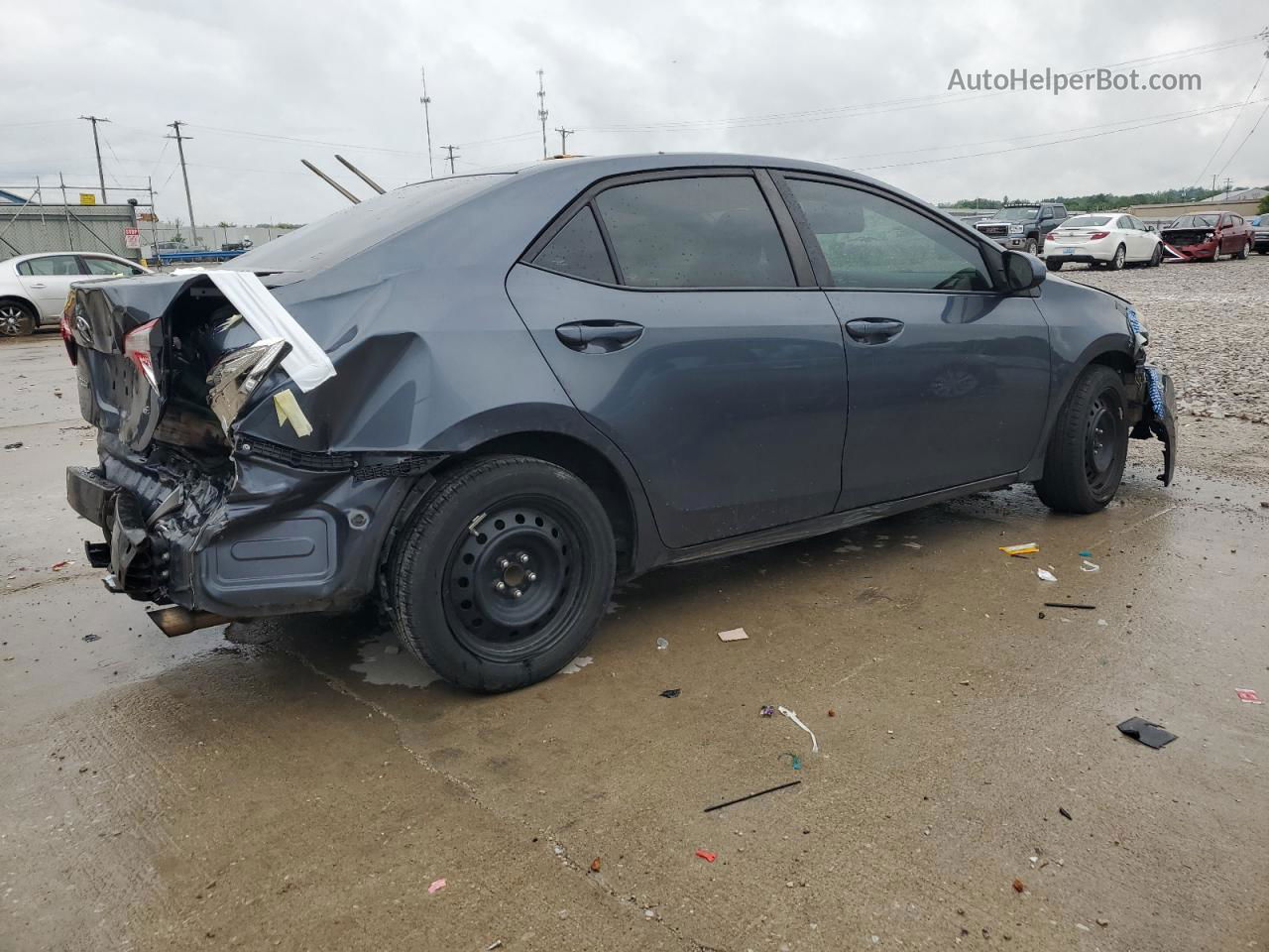 2016 Toyota Corolla L Gray vin: 5YFBURHE0GP400643