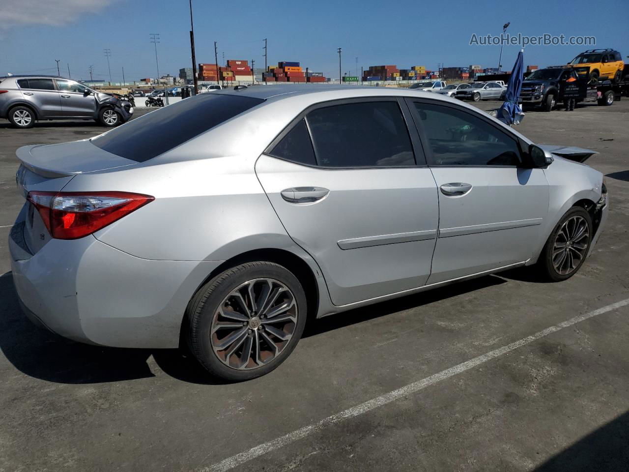 2016 Toyota Corolla L Silver vin: 5YFBURHE0GP406930