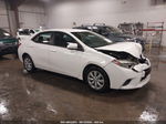 2016 Toyota Corolla Le White vin: 5YFBURHE0GP434551