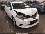 2016 Toyota Corolla Le White vin: 5YFBURHE0GP434551