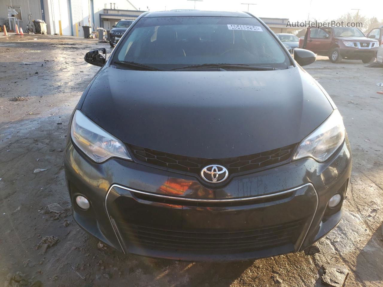 2016 Toyota Corolla L Black vin: 5YFBURHE0GP438163