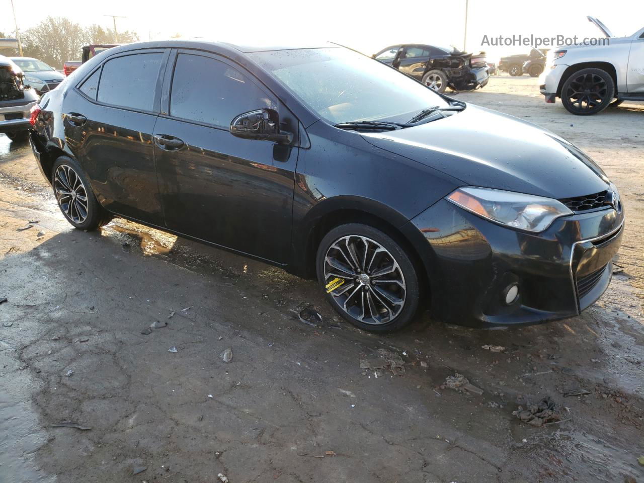 2016 Toyota Corolla L Black vin: 5YFBURHE0GP438163