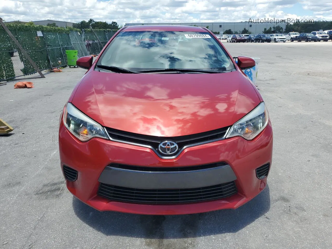 2016 Toyota Corolla L Red vin: 5YFBURHE0GP490392