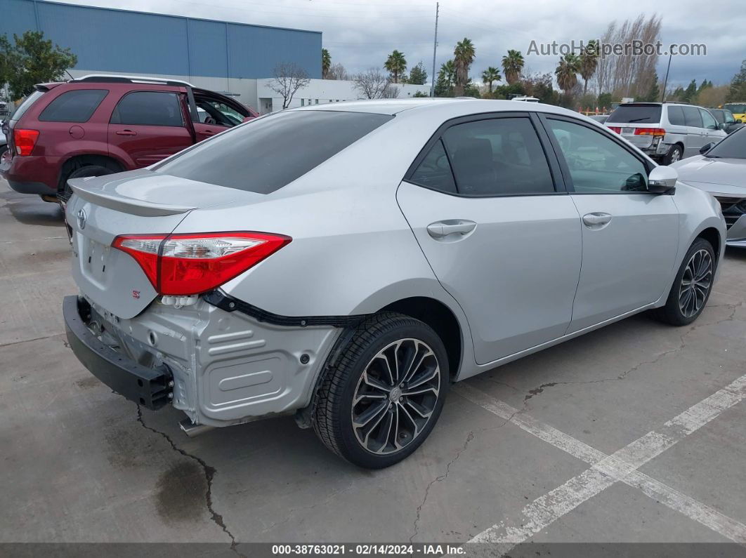 2016 Toyota Corolla S Plus Silver vin: 5YFBURHE0GP501147