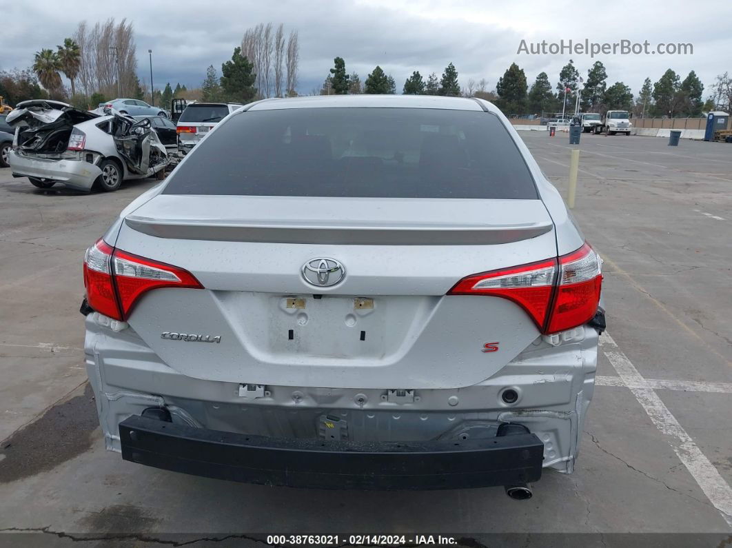 2016 Toyota Corolla S Plus Серебряный vin: 5YFBURHE0GP501147