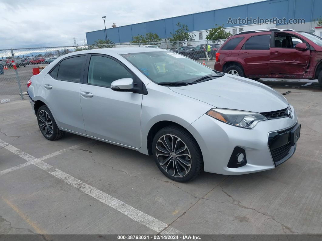 2016 Toyota Corolla S Plus Серебряный vin: 5YFBURHE0GP501147