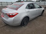 2016 Toyota Corolla L Silver vin: 5YFBURHE0GP502881