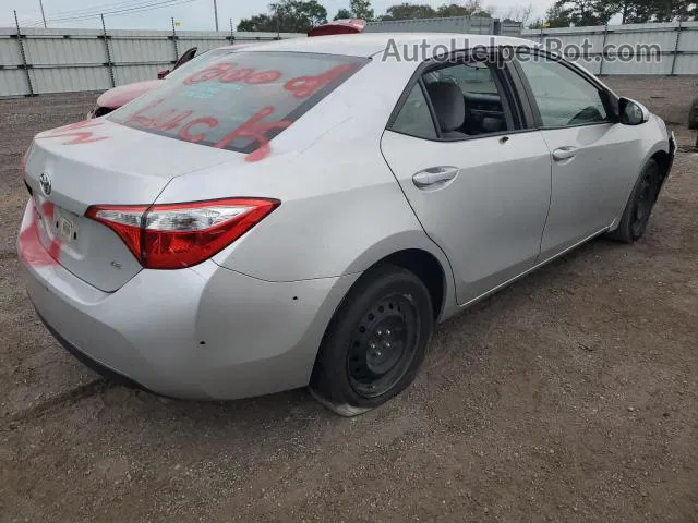 2016 Toyota Corolla L Silver vin: 5YFBURHE0GP502881