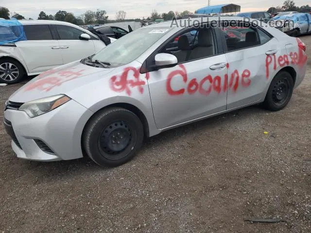 2016 Toyota Corolla L Серебряный vin: 5YFBURHE0GP502881