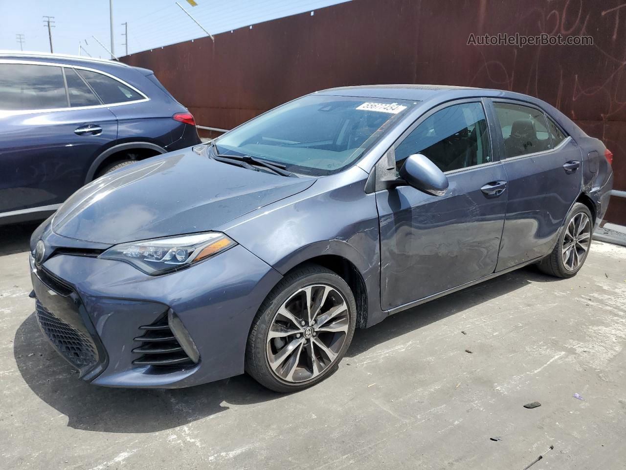 2017 Toyota Corolla L Угольный vin: 5YFBURHE0HP579817