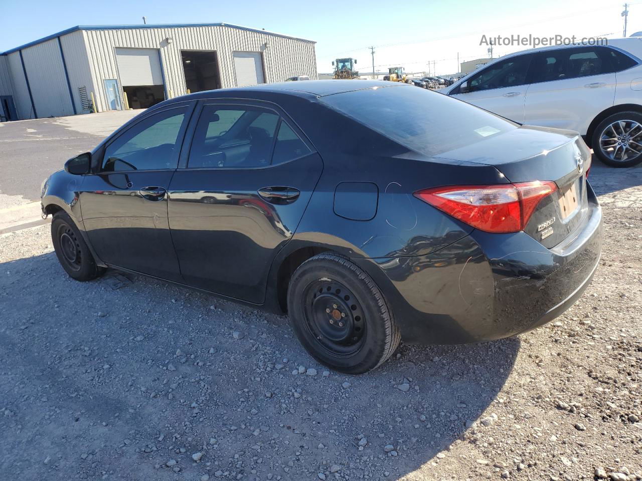 2017 Toyota Corolla L Black vin: 5YFBURHE0HP599128