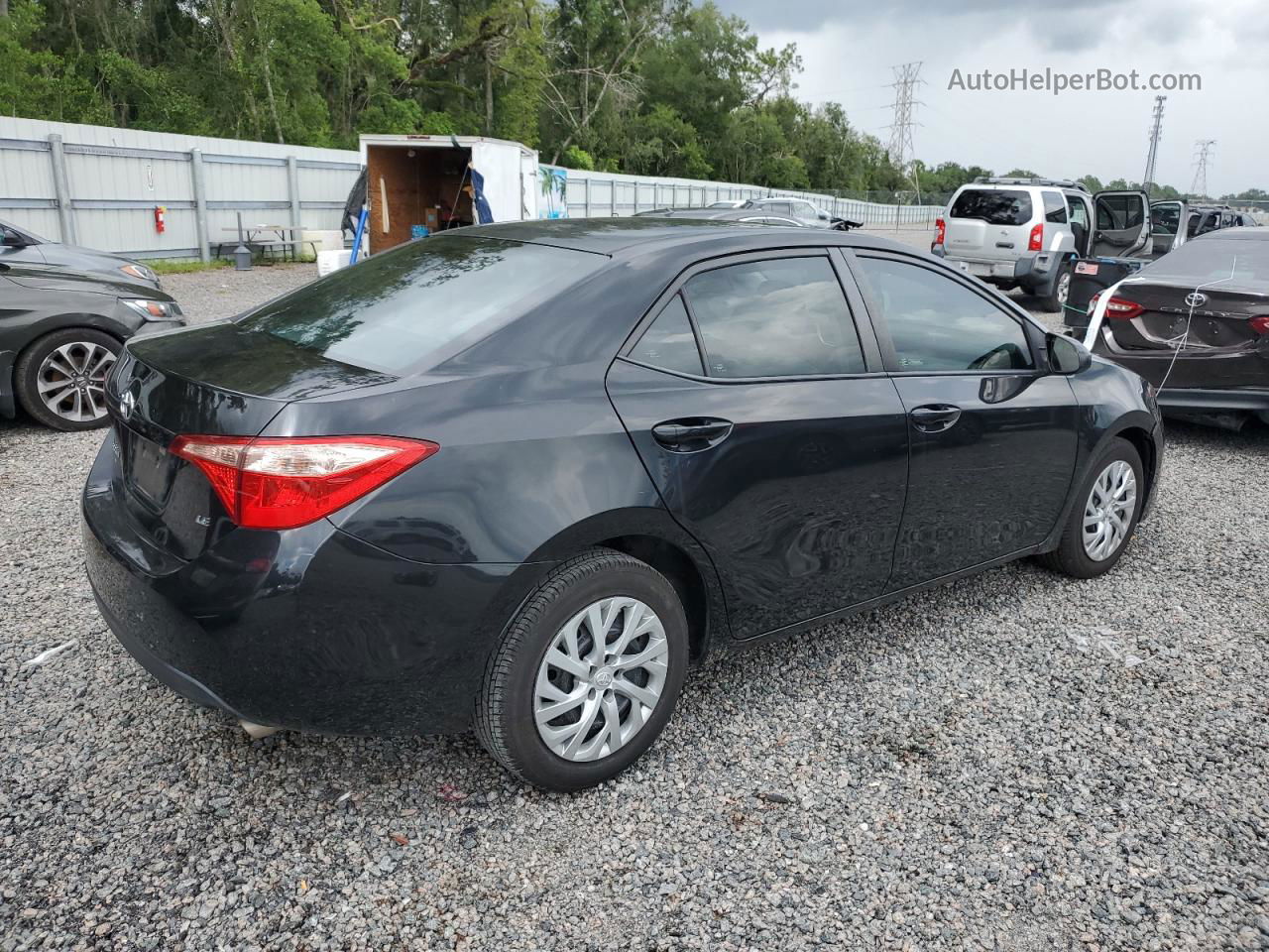 2017 Toyota Corolla L Black vin: 5YFBURHE0HP609009