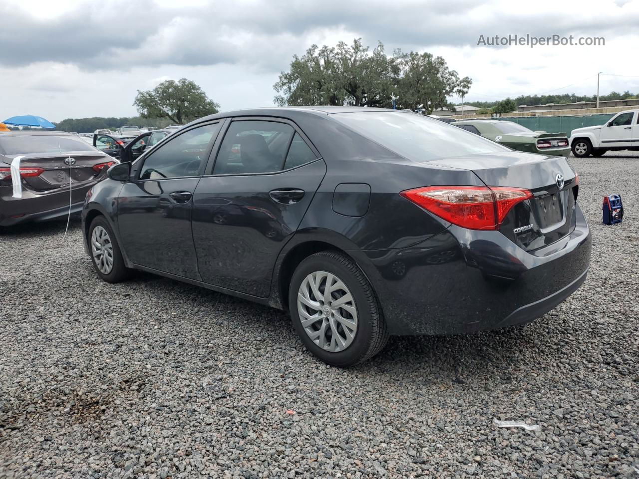 2017 Toyota Corolla L Black vin: 5YFBURHE0HP609009