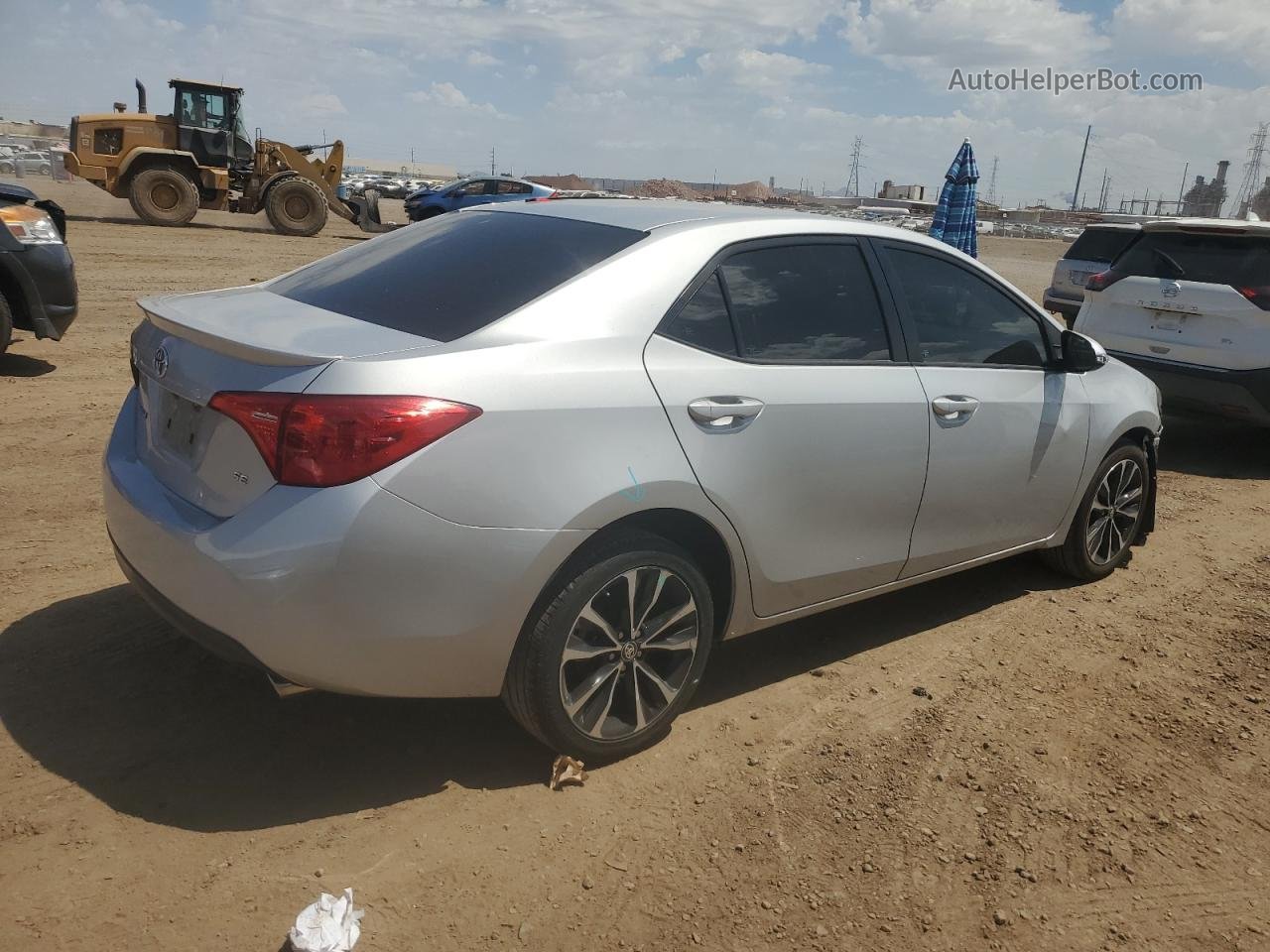 2017 Toyota Corolla L Серебряный vin: 5YFBURHE0HP627736