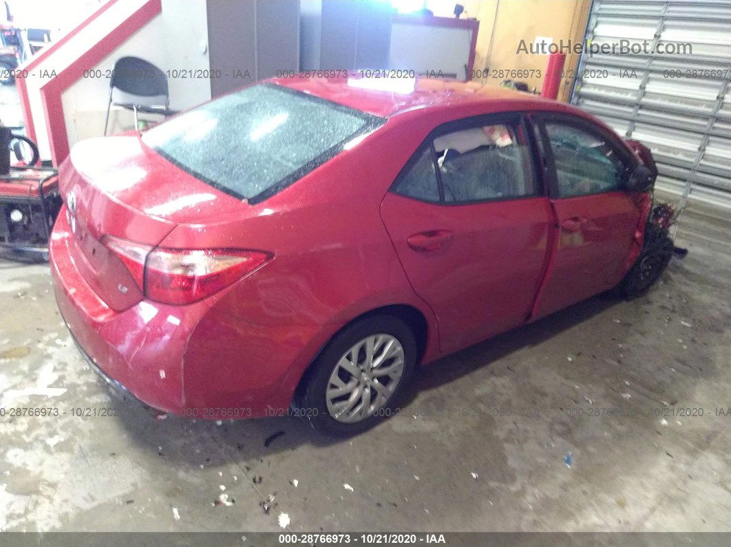 2017 Toyota Corolla Le Red vin: 5YFBURHE0HP639532