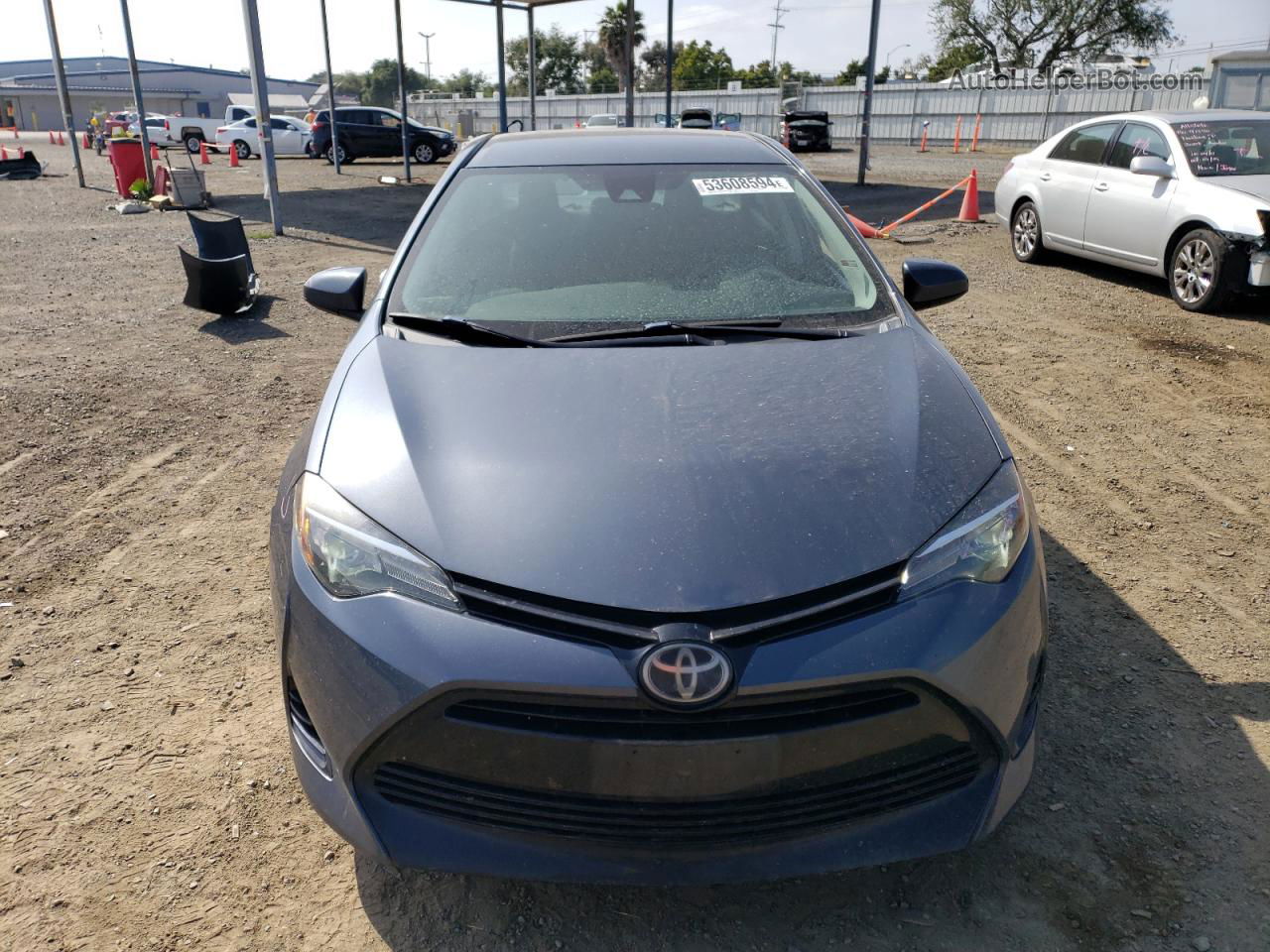 2017 Toyota Corolla L Blue vin: 5YFBURHE0HP644813