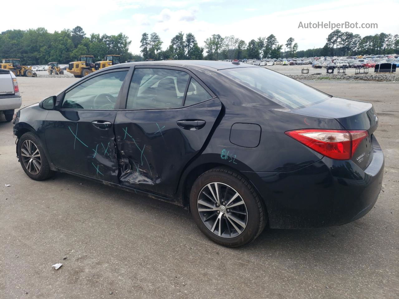 2017 Toyota Corolla L Black vin: 5YFBURHE0HP648327