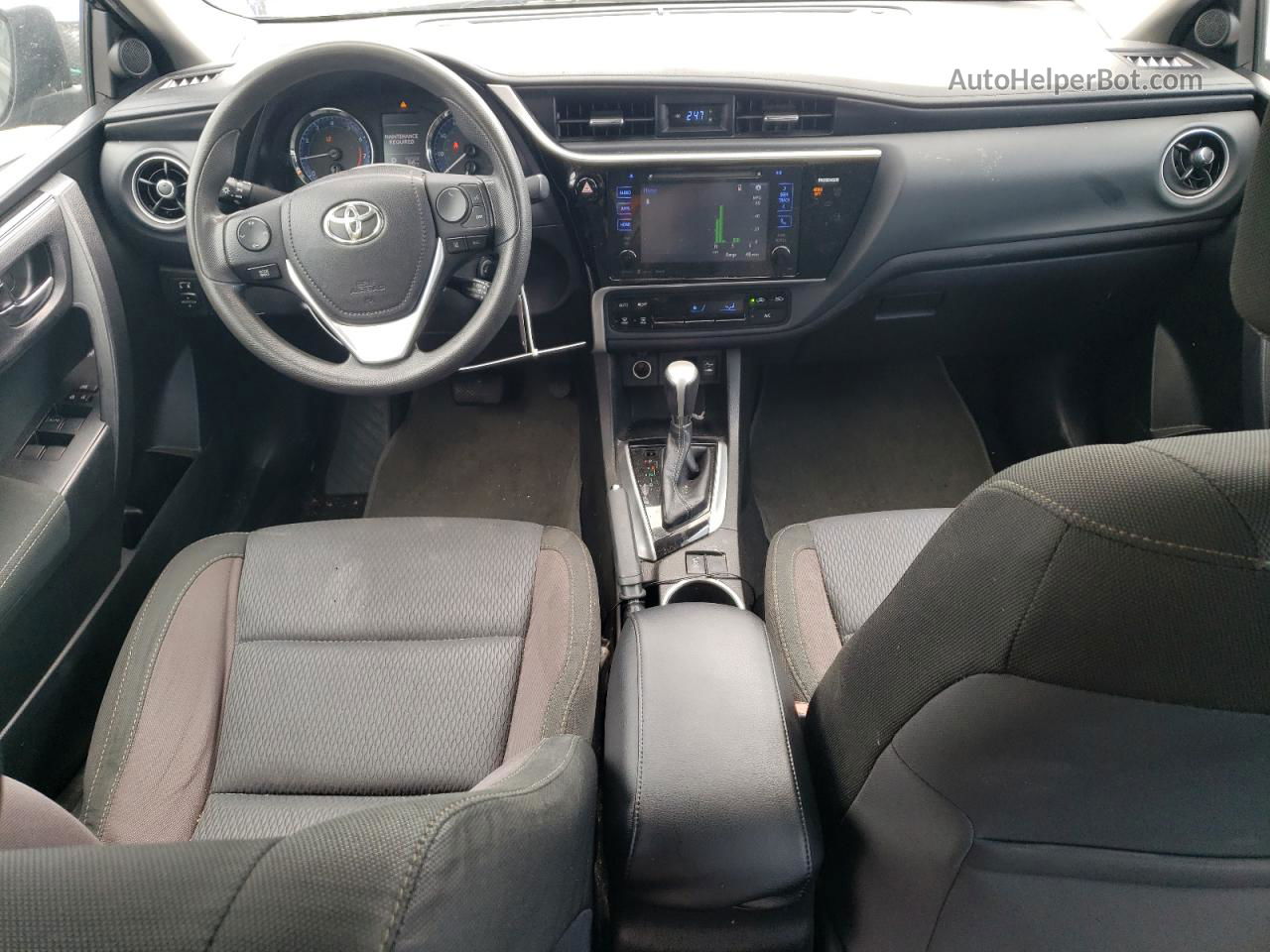 2017 Toyota Corolla L Black vin: 5YFBURHE0HP648327