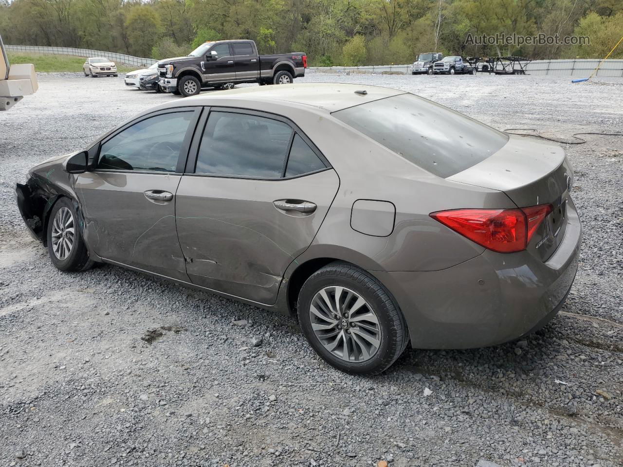 2017 Toyota Corolla L Tan vin: 5YFBURHE0HP651499