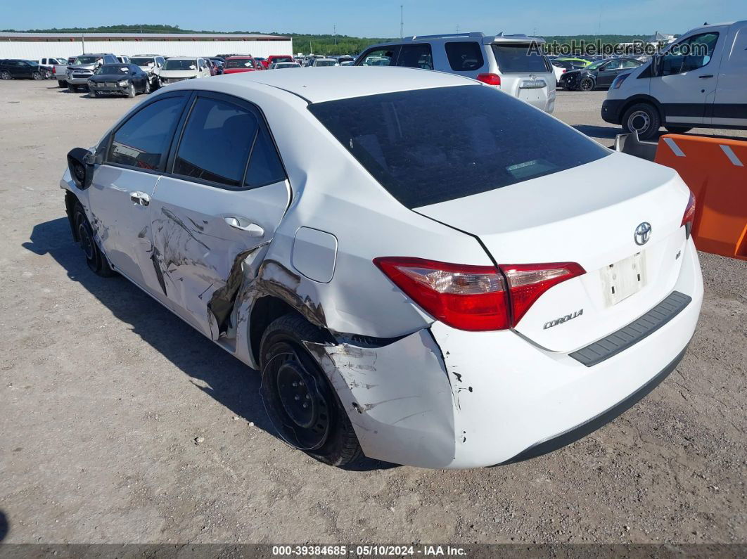 2017 Toyota Corolla Le White vin: 5YFBURHE0HP672708