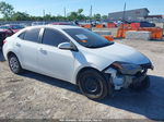 2017 Toyota Corolla Le White vin: 5YFBURHE0HP672708