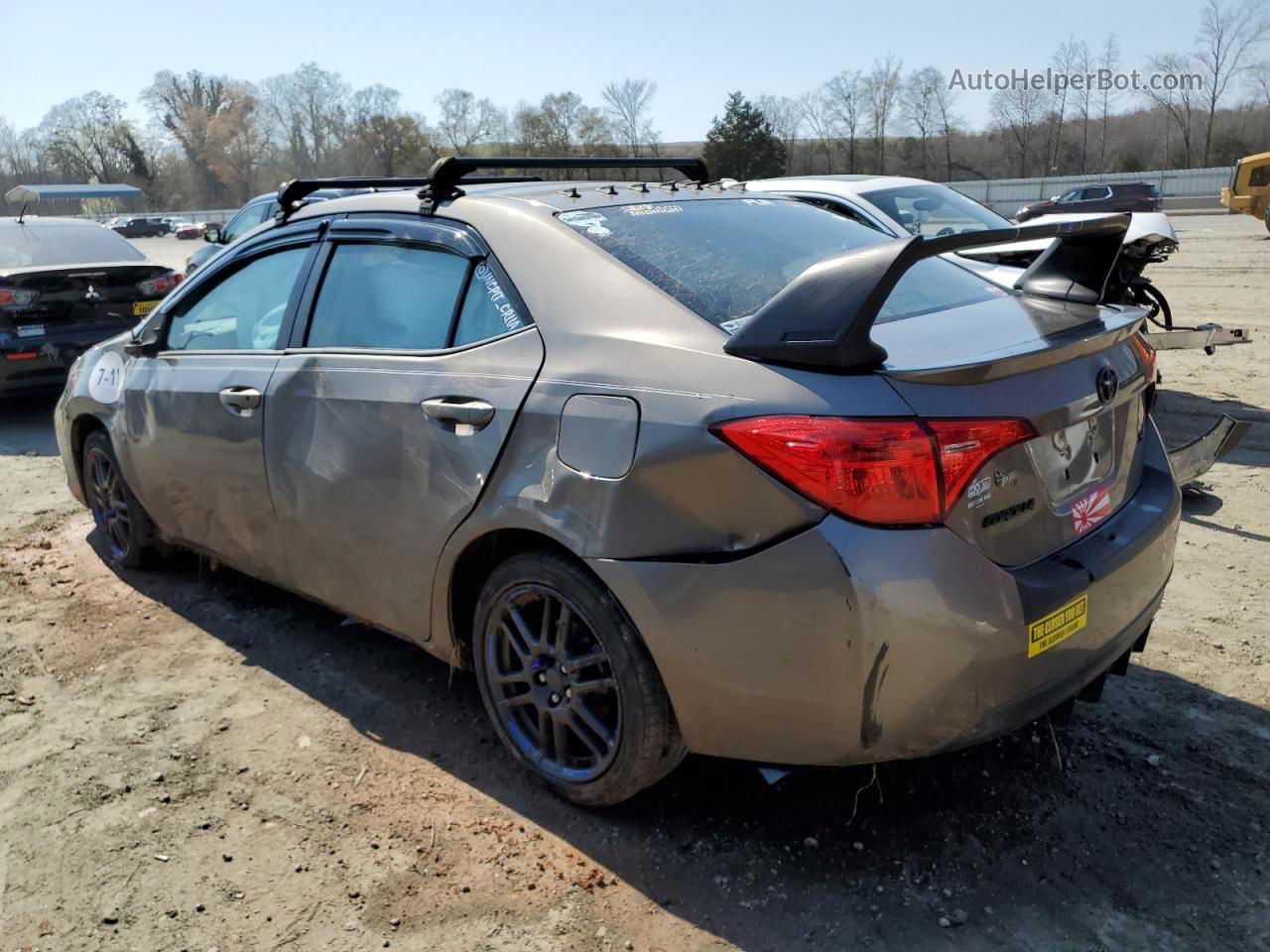 2017 Toyota Corolla L Gray vin: 5YFBURHE0HP677620