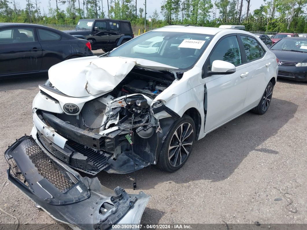 2017 Toyota Corolla Se White vin: 5YFBURHE0HP713306