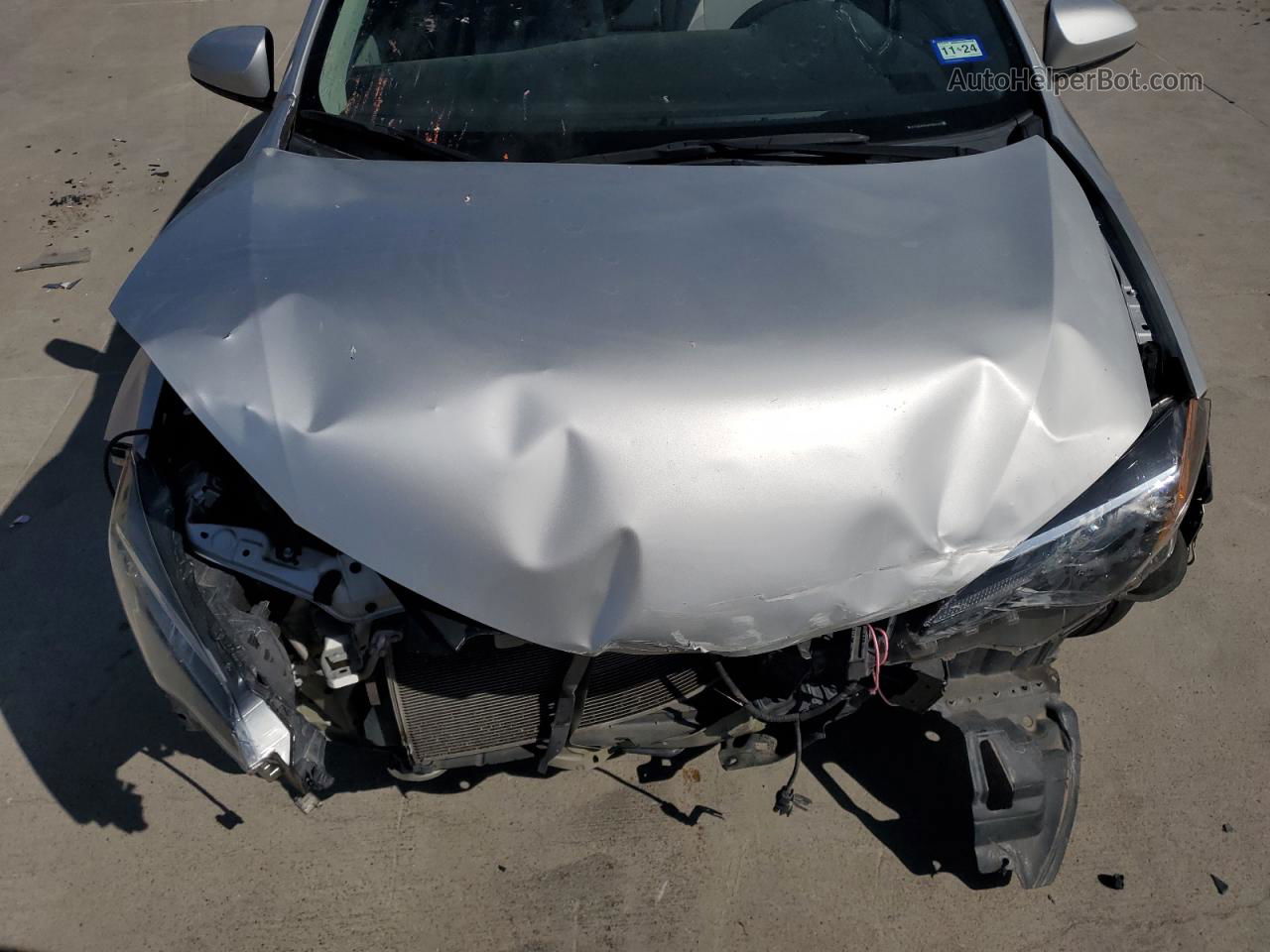 2019 Toyota Corolla L Silver vin: 5YFBURHE0KP860393