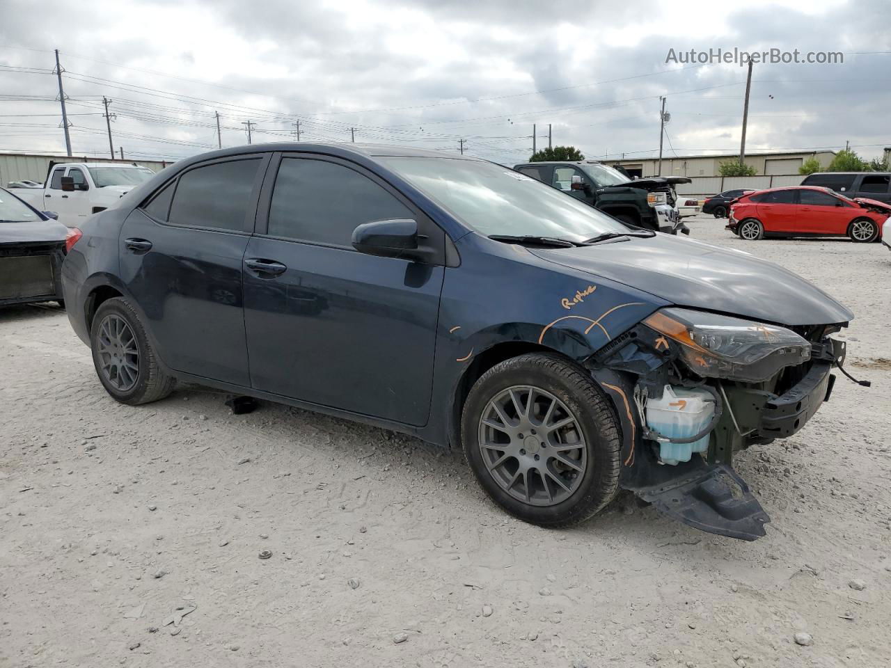 2019 Toyota Corolla L Blue vin: 5YFBURHE0KP861611