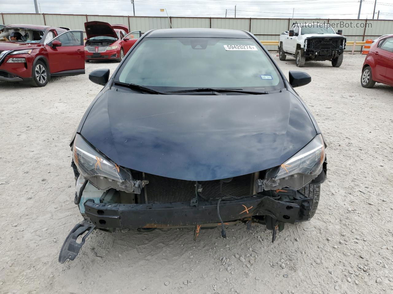 2019 Toyota Corolla L Blue vin: 5YFBURHE0KP861611