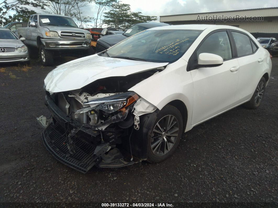 2019 Toyota Corolla Le White vin: 5YFBURHE0KP868655