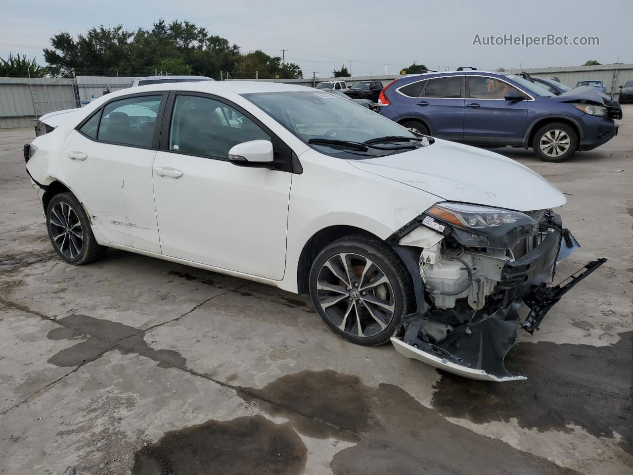 2019 Toyota Corolla L White vin: 5YFBURHE0KP894656