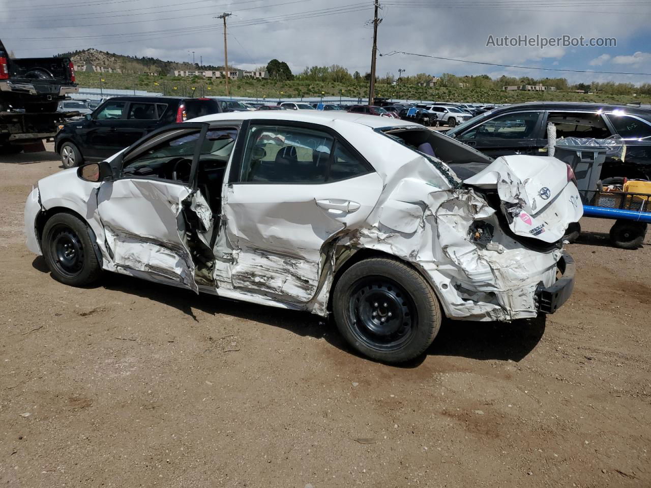 2019 Toyota Corolla L White vin: 5YFBURHE0KP898349