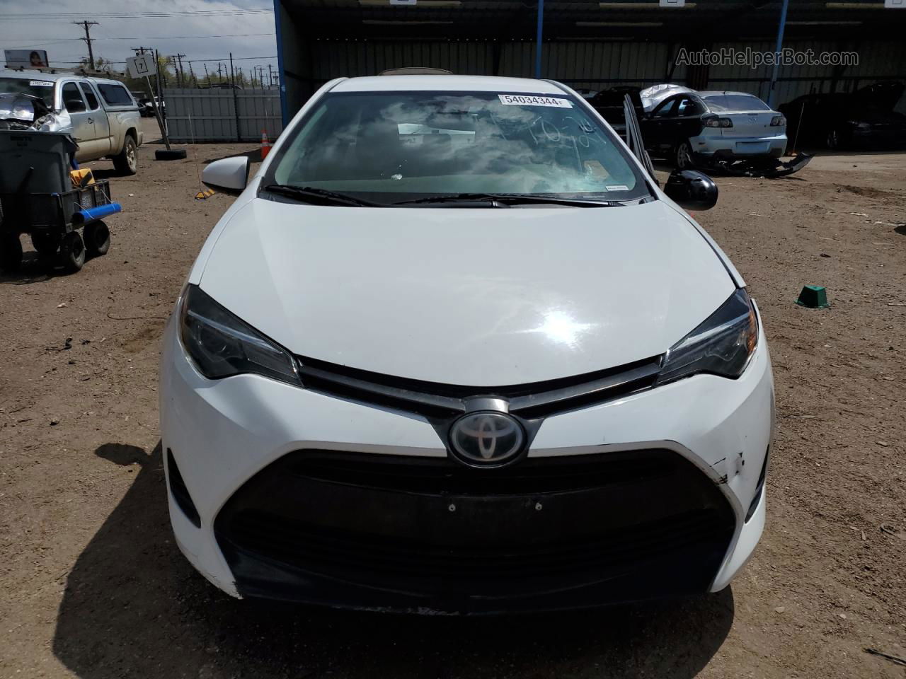 2019 Toyota Corolla L White vin: 5YFBURHE0KP898349