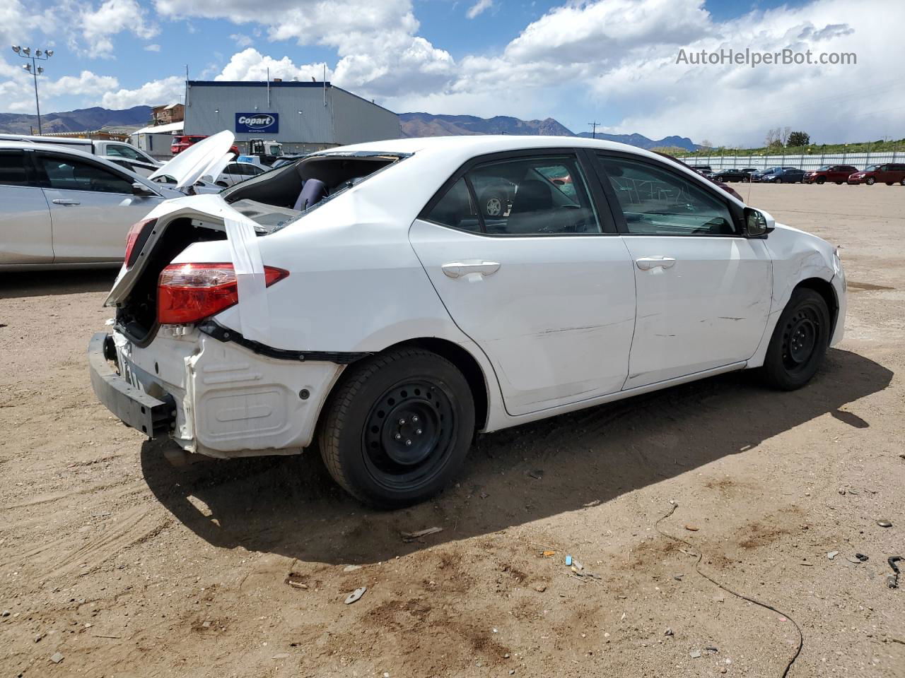 2019 Toyota Corolla L White vin: 5YFBURHE0KP898349