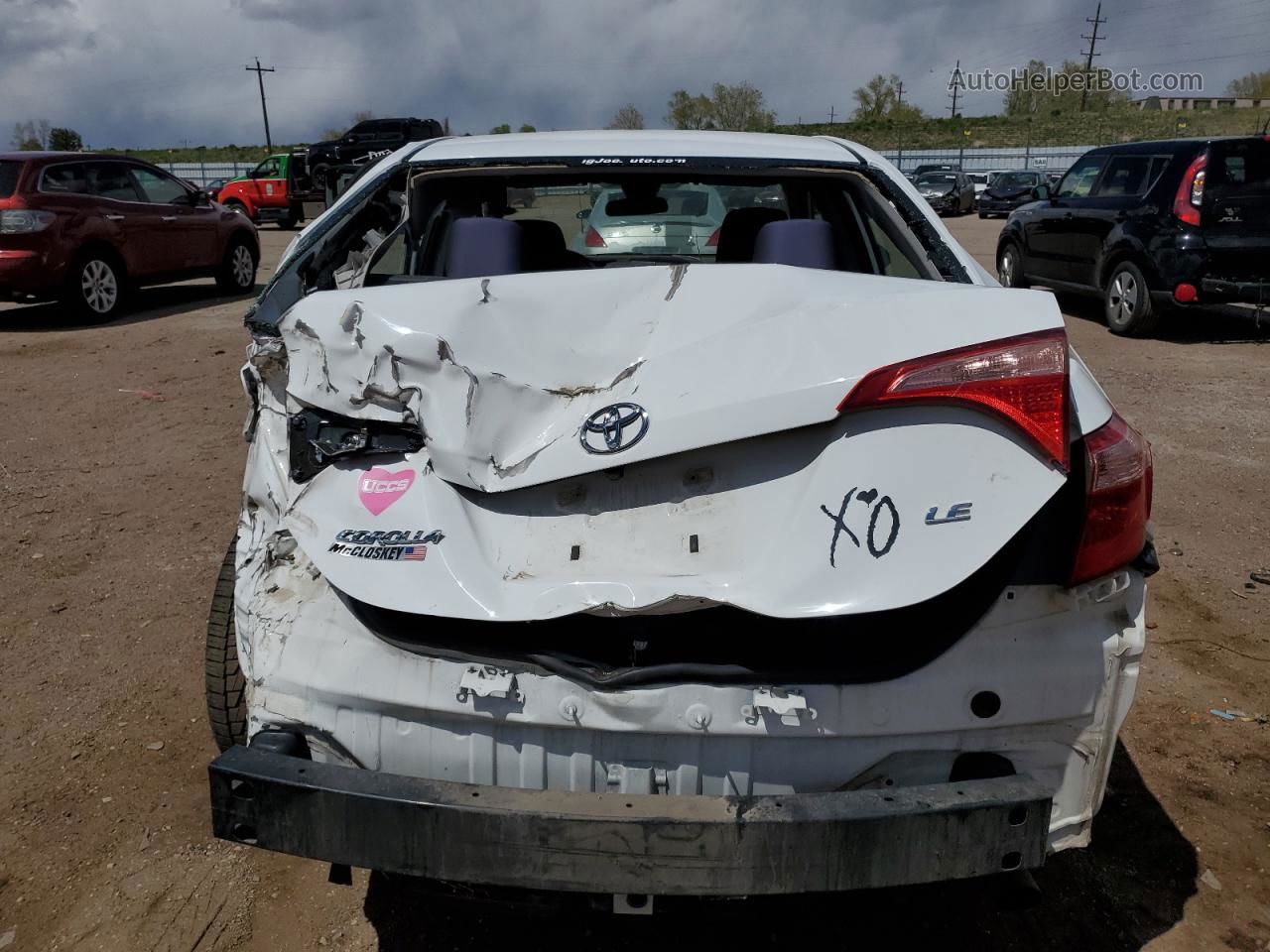 2019 Toyota Corolla L White vin: 5YFBURHE0KP898349