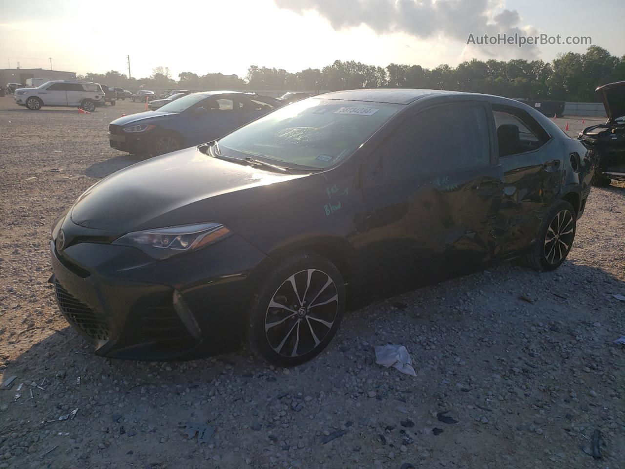 2019 Toyota Corolla L Black vin: 5YFBURHE0KP904442