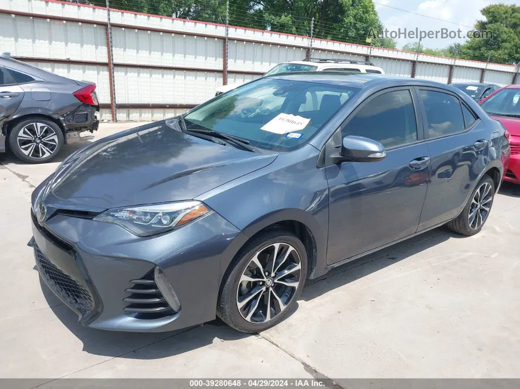 2019 Toyota Corolla Se Gray vin: 5YFBURHE0KP906725