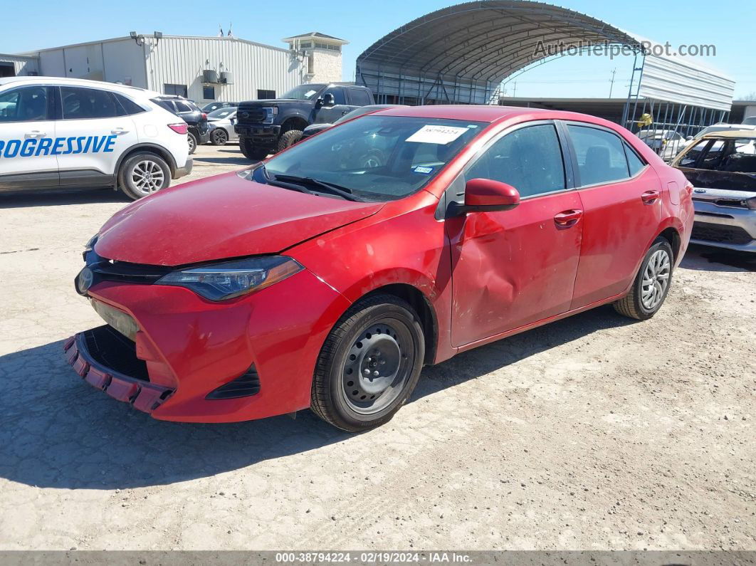 2019 Toyota Corolla Le Бордовый vin: 5YFBURHE0KP907647