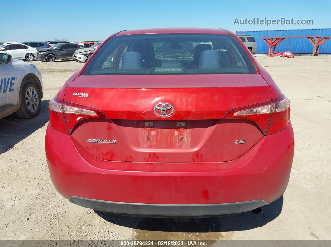 2019 Toyota Corolla Le Burgundy vin: 5YFBURHE0KP907647