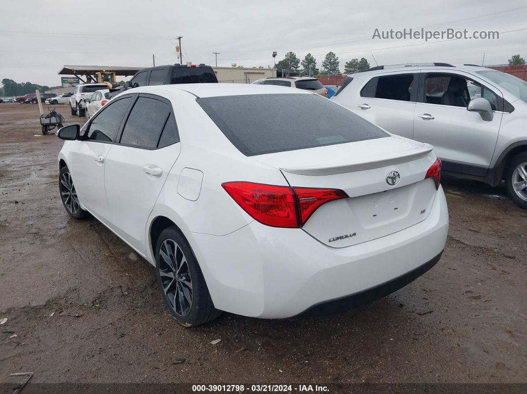 2019 Toyota Corolla Se White vin: 5YFBURHE0KP908331