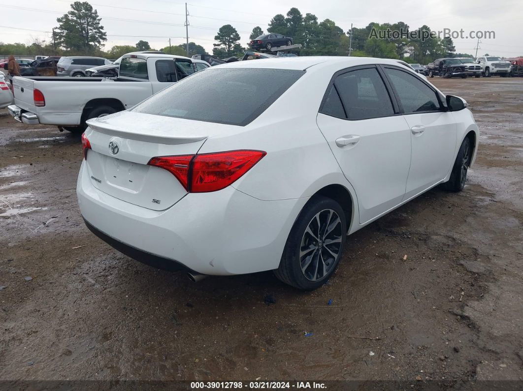 2019 Toyota Corolla Se White vin: 5YFBURHE0KP908331