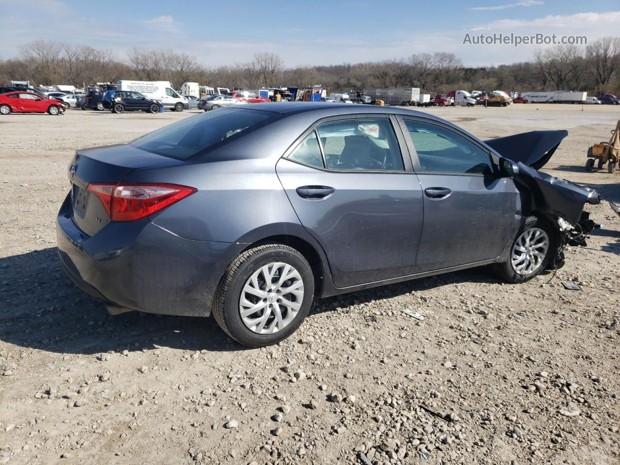 2019 Toyota Corolla L Синий vin: 5YFBURHE0KP928160