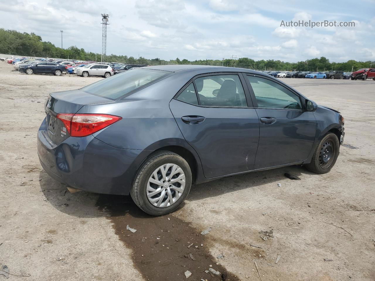 2019 Toyota Corolla L Gray vin: 5YFBURHE0KP928434