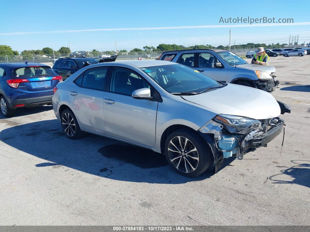 2019 Toyota Corolla Se Silver vin: 5YFBURHE0KP929793