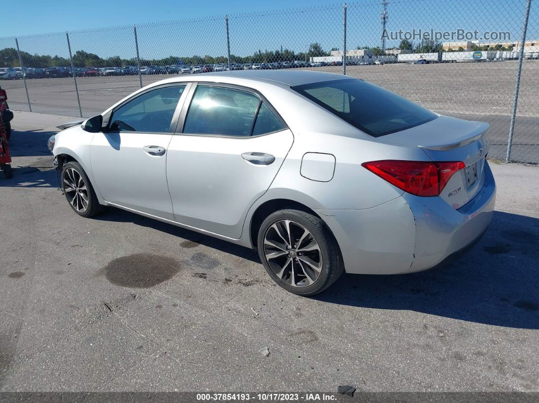 2019 Toyota Corolla Se Silver vin: 5YFBURHE0KP929793